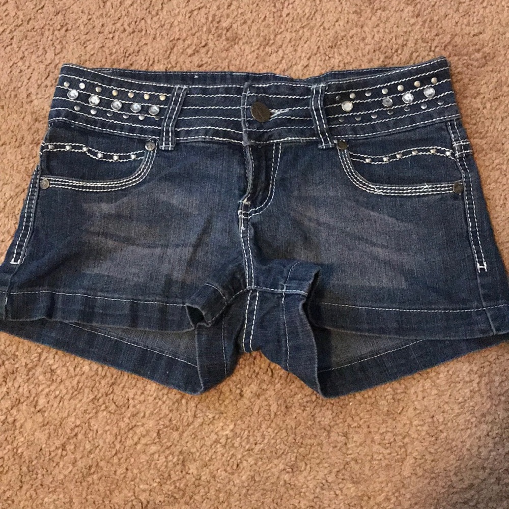 Denim shorts